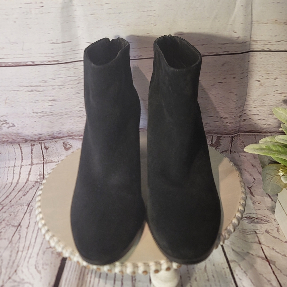 New Splendid Misty Womens Black Suede Ankle Booties Size 10M - Picture 2 of 13
